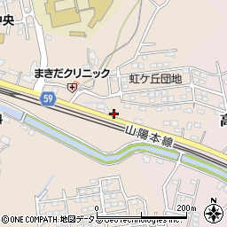 広島県東広島市高屋町中島19周辺の地図