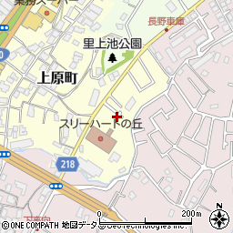 大阪府河内長野市上原町709周辺の地図