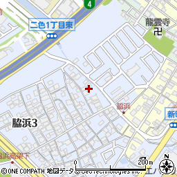 大阪府貝塚市脇浜3丁目11周辺の地図
