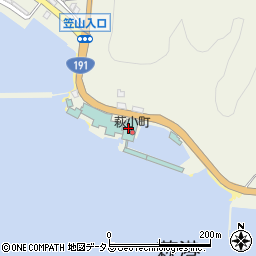 萩小町周辺の地図