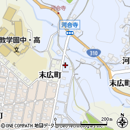 大阪府河内長野市河合寺104-12周辺の地図