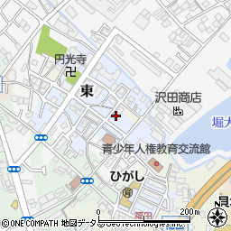大阪府貝塚市東80周辺の地図
