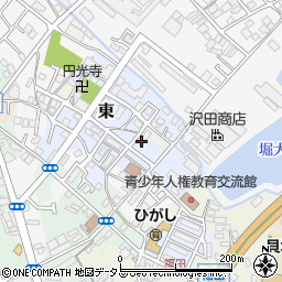 大阪府貝塚市東80周辺の地図