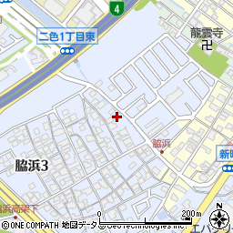 大阪府貝塚市脇浜3丁目11-35周辺の地図