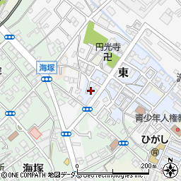 大阪府貝塚市東114-3周辺の地図