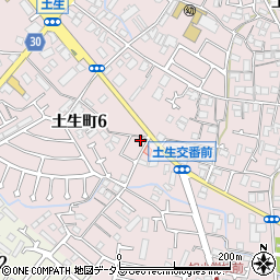株式会社山松衣料土生店周辺の地図