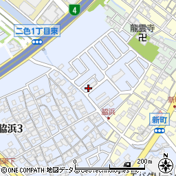 大阪府貝塚市脇浜3丁目2-29周辺の地図