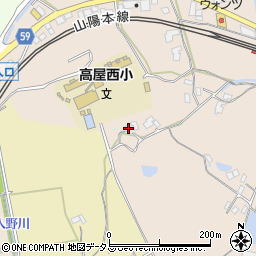 広島県東広島市高屋町中島594周辺の地図