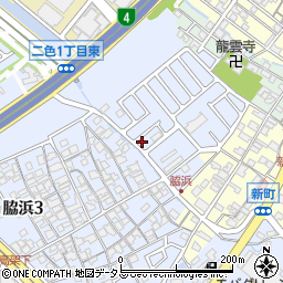 大阪府貝塚市脇浜3丁目2-22周辺の地図