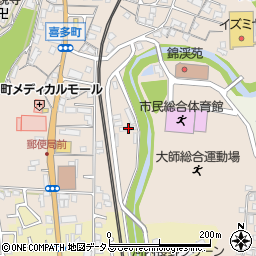 大阪府河内長野市喜多町125周辺の地図