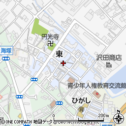 大阪府貝塚市東127周辺の地図