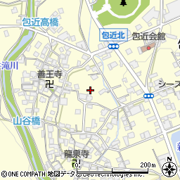 大阪府岸和田市包近町周辺の地図