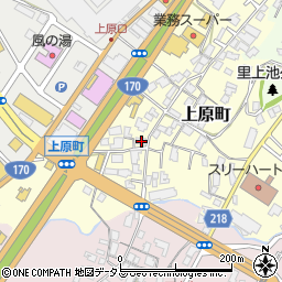大阪府河内長野市上原町584周辺の地図