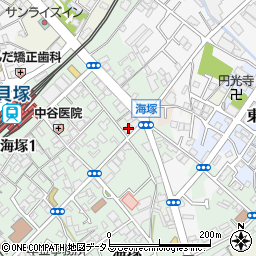 大阪府貝塚市海塚1丁目6-21周辺の地図