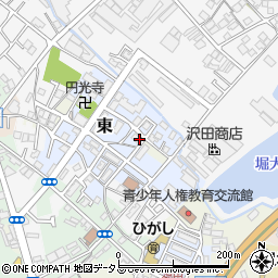 大阪府貝塚市東45周辺の地図