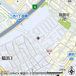 大阪府貝塚市脇浜3丁目2-2周辺の地図