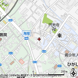 大阪府貝塚市堀713周辺の地図