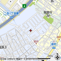 大阪府貝塚市脇浜3丁目2-25周辺の地図
