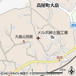 広島県東広島市高屋町大畠408周辺の地図
