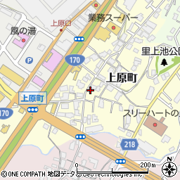 大阪府河内長野市上原町582周辺の地図