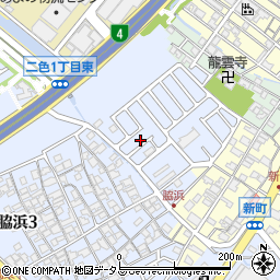 大阪府貝塚市脇浜3丁目2-4周辺の地図