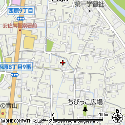 広島県広島市安佐南区西原8丁目6周辺の地図