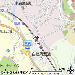 広島県東広島市八本松町米満394周辺の地図