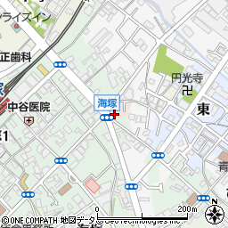 大阪府貝塚市福田76周辺の地図