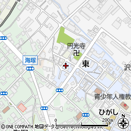 大阪府貝塚市東116周辺の地図