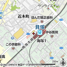 三井住友銀行貝塚支店周辺の地図