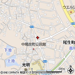 岸和田尾生郵便局周辺の地図