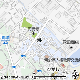 大阪府貝塚市東65-2周辺の地図