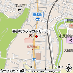 大阪府河内長野市喜多町112-1周辺の地図