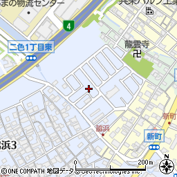 大阪府貝塚市脇浜3丁目2-7周辺の地図