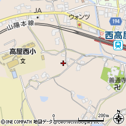 広島県東広島市高屋町中島604周辺の地図