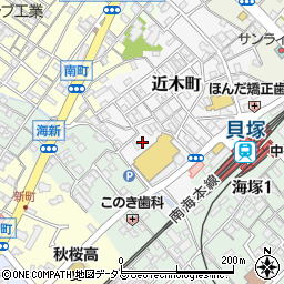 大阪府貝塚市近木町14-8周辺の地図