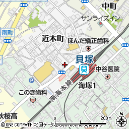 大阪府貝塚市近木町2-2周辺の地図