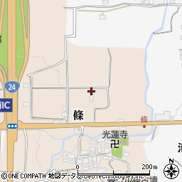 奈良県御所市條周辺の地図
