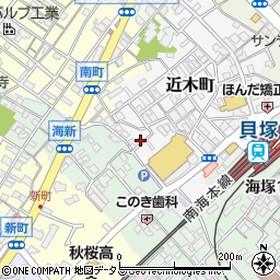 大阪府貝塚市近木町15-3周辺の地図