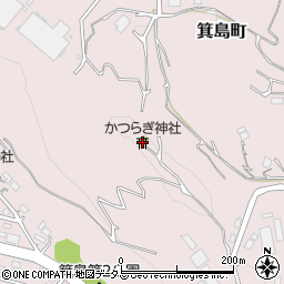 かつらぎ神社周辺の地図