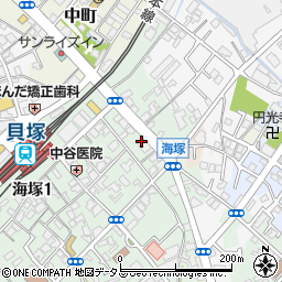 大阪府貝塚市海塚1丁目6-10周辺の地図