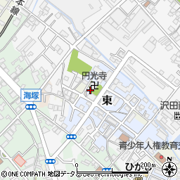 大阪府貝塚市東77周辺の地図