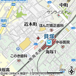 ヨシカパレット貝塚店周辺の地図