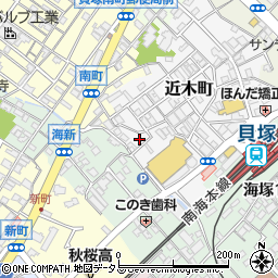 大阪府貝塚市近木町15-2周辺の地図