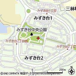 大阪府和泉市みずき台周辺の地図