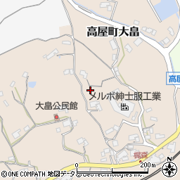 広島県東広島市高屋町大畠384周辺の地図