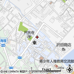 大阪府貝塚市東135周辺の地図