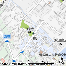 大阪府貝塚市東73-1周辺の地図