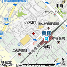 大阪府貝塚市近木町2-20周辺の地図