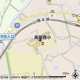 広島県東広島市高屋町中島582周辺の地図